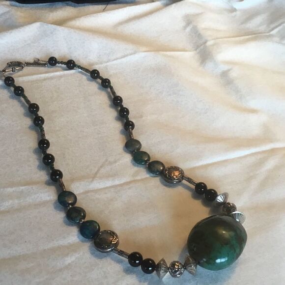 NWOT Sterling Silver Turquoise Necklace - Picture 2 of 12